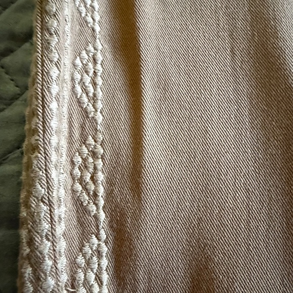 Hello Nite Tan Embroidered Jogger Lounge Pant Size XS - Picture 5 of 12